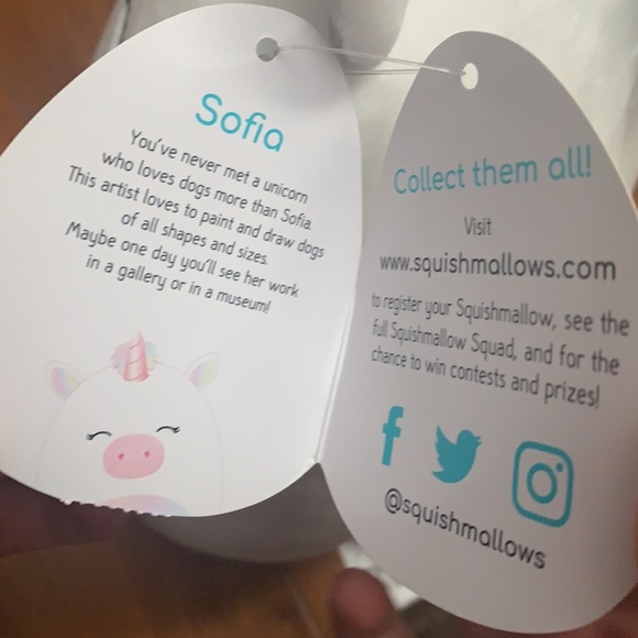 squishmallow unicorn sofia